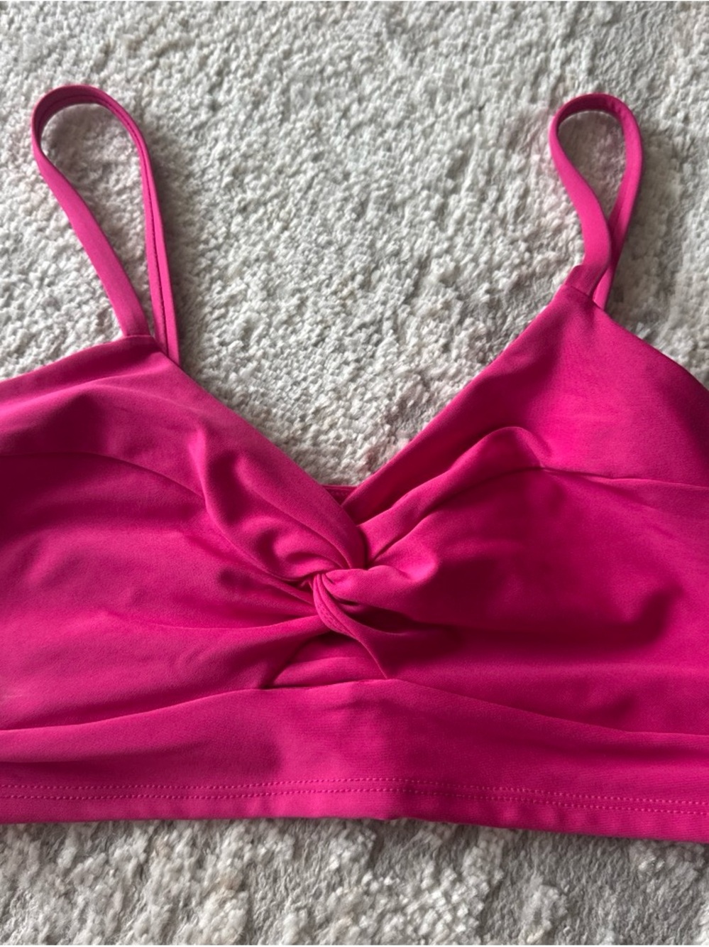Hot Pink Twist-Front Bralette